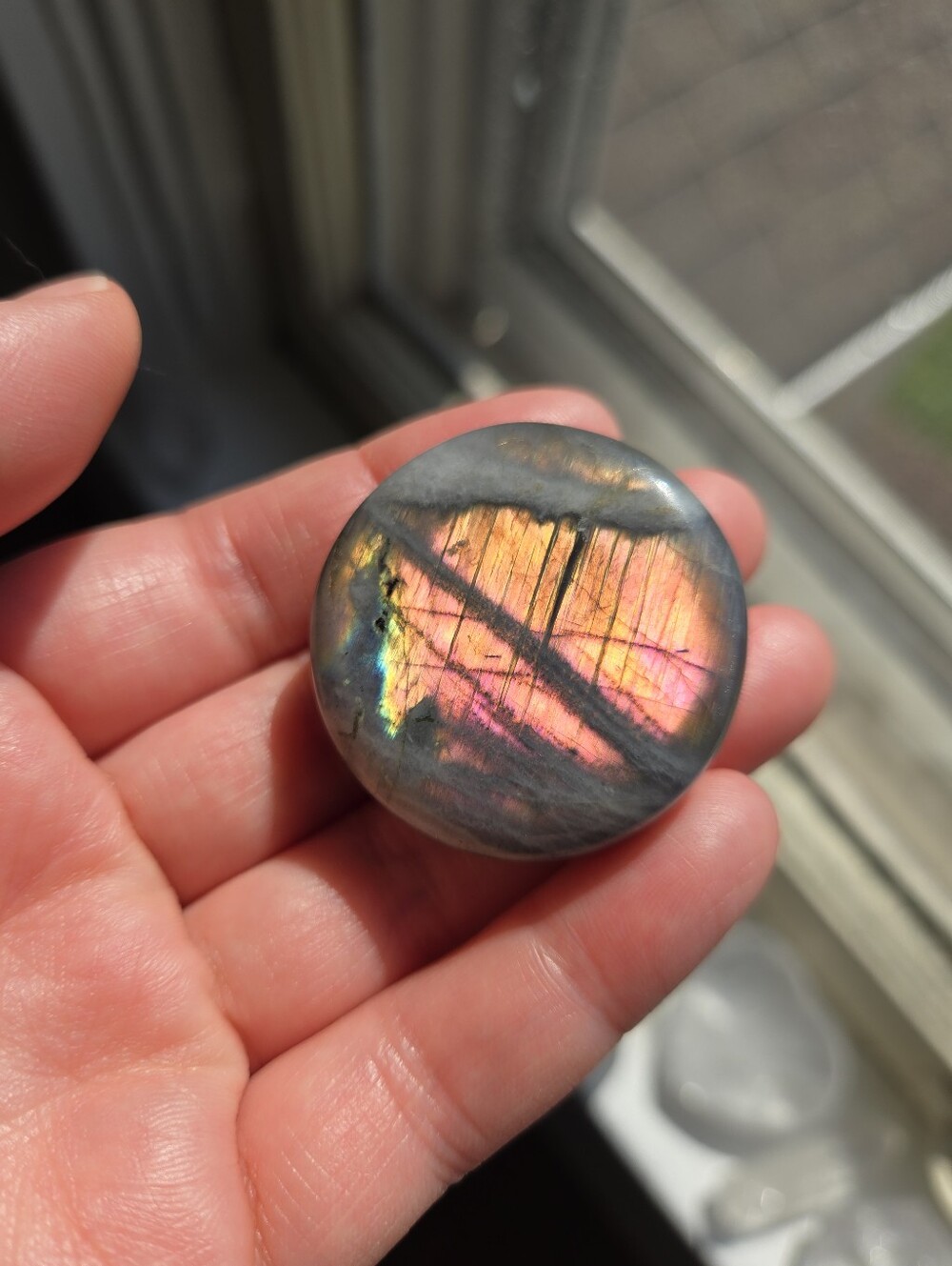 Sunset Labradorite Disc